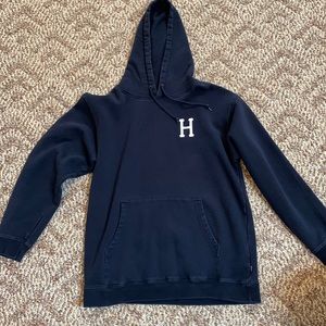 Mens Large HUF Dark Blue Hoodie